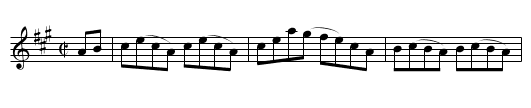 Bull at the Wagon - staff notation