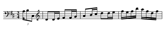 Bull-Dozer Reel - staff notation
