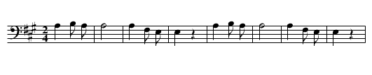 Bullet Game Song (a) - staff notation