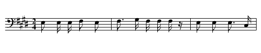 Bullet Game Song (c) - staff notation