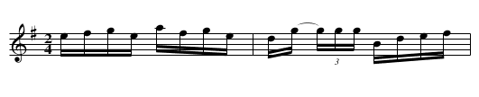 Bunch Jig, The - staff notation