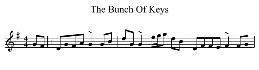 Bunch Of Keys, The  - staff notation