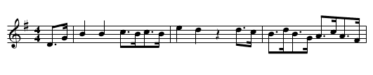 Bunch of Roses Schottische. GHW.036 - staff notation