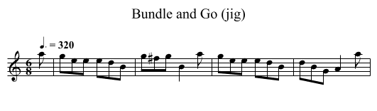 Bundle and Go (jig) - staff notation