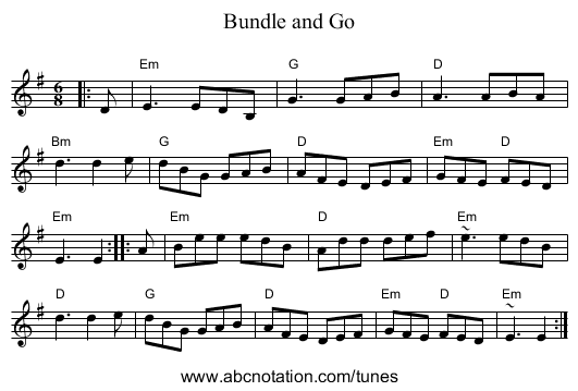 Bundle and Go - staff notation