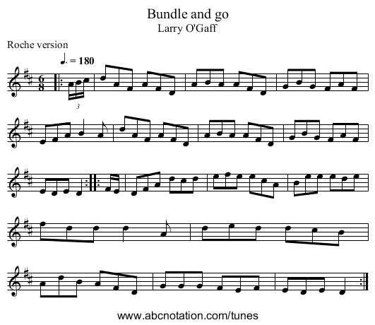 Bundle and go - staff notation