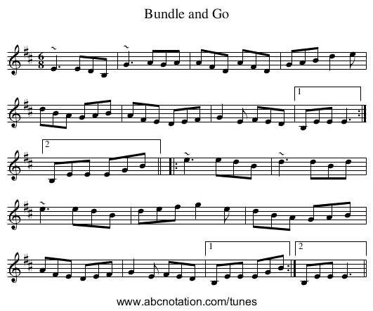 Bundle and Go - staff notation