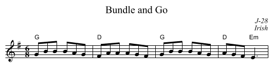 Bundle and Go - staff notation