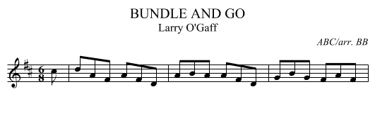 BUNDLE AND GO - staff notation