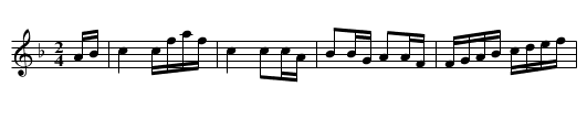 Bunker Hill Sett Figure 2 - staff notation