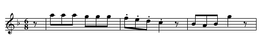 BUNKER HILL SETT (tune 1) - staff notation