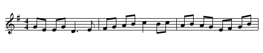Bunker Hill - staff notation