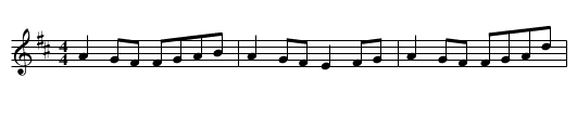 Bunyan's Orchard - staff notation
