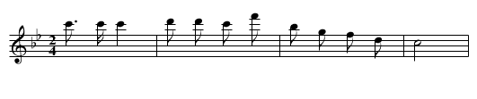 Buoli gechuang shobushang hua - staff notation