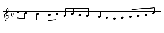 Buonapartes Welcome, or March over the Alps - staff notation