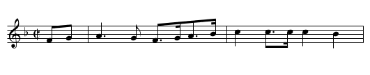 BURBANK'S MARCH - staff notation