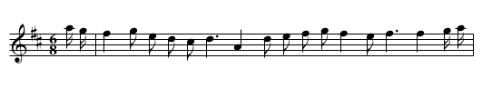 Burgundy's Flight - staff notation