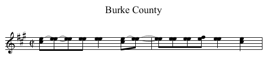 Burke County - staff notation