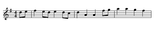 Burkley's Hornpipe - staff notation