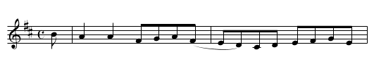 Burn o' Weindia Little, Da - staff notation