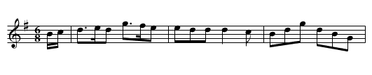 Burnett's Rondo - staff notation