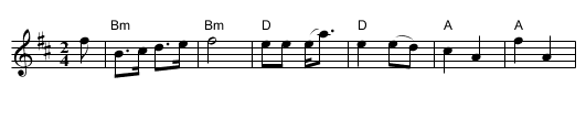 Burning of The Piper's Hut, The - staff notation