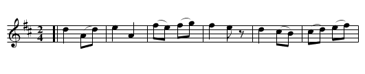 BURNS' FAREWEL TO AYRSHIRE - staff notation