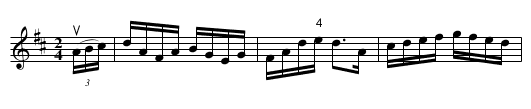BURNS' IRISH -- HORNPIPE - staff notation