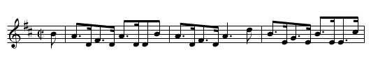 Burns Scotch Reel - staff notation