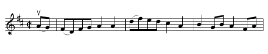 BURNS'S HORNPIPE - staff notation