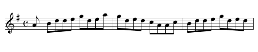 Burns's Reel - staff notation