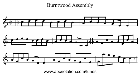 Burntwood Assembly - staff notation