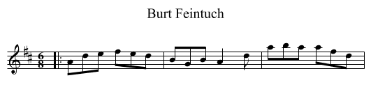 Burt Feintuch - staff notation