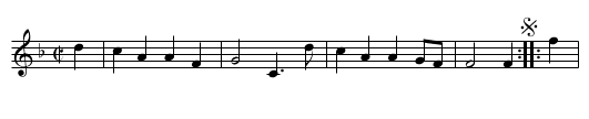 Bury Fair - staff notation