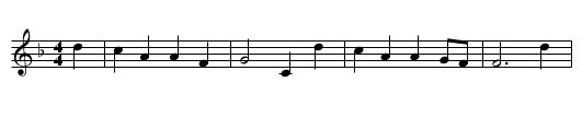 Bury Fair - staff notation