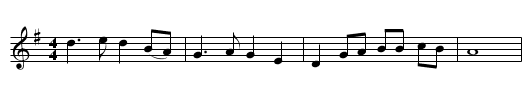 Bury Me Beneath the Willow - staff notation