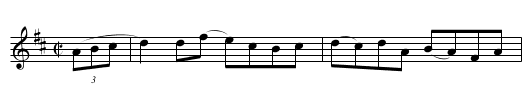 Bush in the Shucks - staff notation