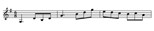 Bush on the Hill - staff notation