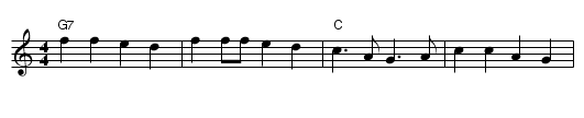 Busker Brag - staff notation