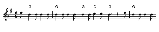 Busty Fields - staff notation