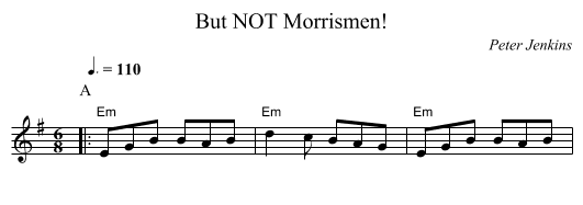 But NOT Morrismen! - staff notation