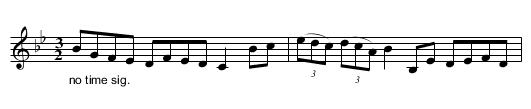 Butchers Hornpipe. JBi.12 - staff notation
