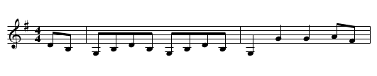 Butcher's Hornpipe - staff notation