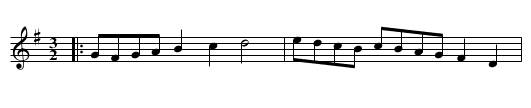 Butchers Hornpipe - staff notation