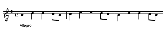 Butter'd Pease. TWC.129 - staff notation