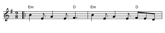 Butterfly, The - staff notation