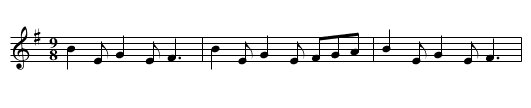 Butterfly - staff notation