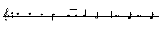 Buttermilk Hill - staff notation