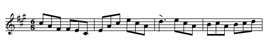 Buttermilk Mary - staff notation