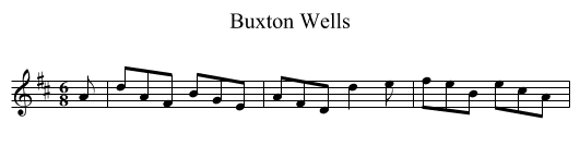 Buxton Wells - staff notation